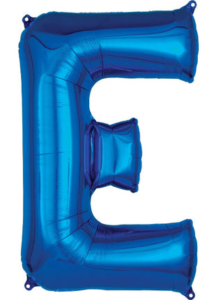 34in Anagram Blue Letter E Balloon - Joker Party Supply
