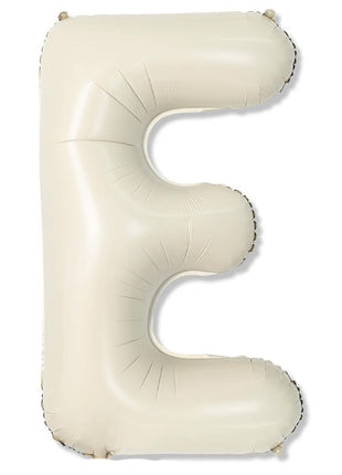40in Joker Party White Sand Letter E Balloon - Joker Party Supply