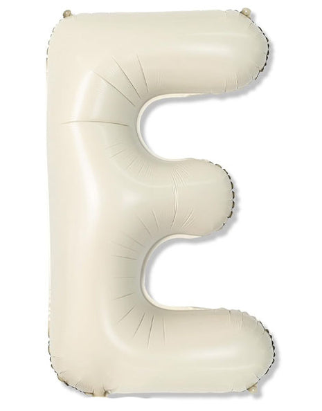40in Joker Party White Sand Letter E Balloon - Joker Party Supply