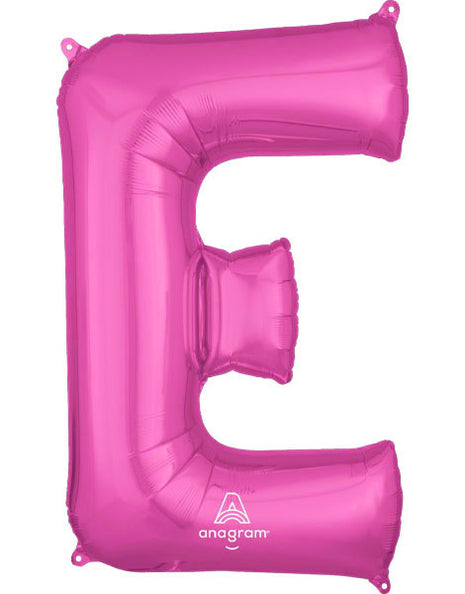 34in Anagram Pink Letter E Balloon - Joker Party Supply