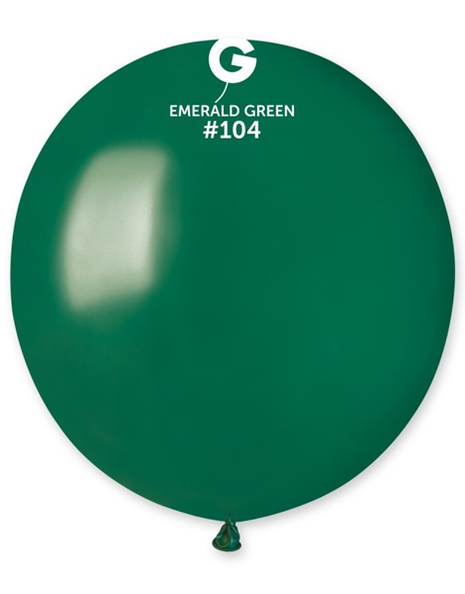 19in Gemar Standard Bottle Green Balloons 25ct #104 - Joker Party Supply
