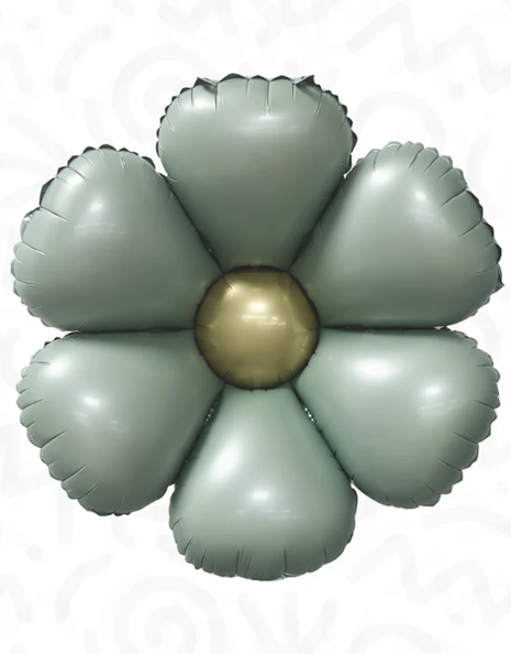 24in DecoChamp Eucalyput Daisy Balloons 2ct - Joker Party Supply