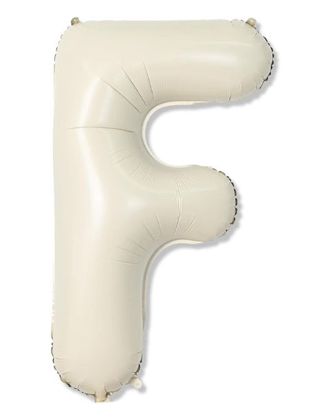 40in Joker Party White Sand Letter F Balloon - Joker Party Supply