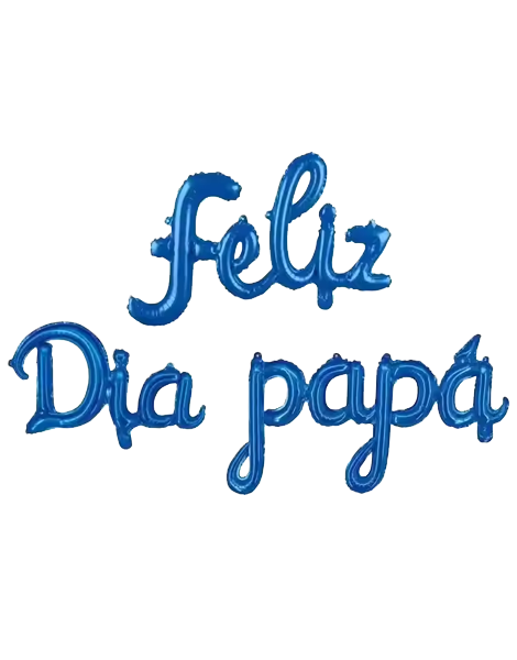 16in Party Blue Feliz Dia Papa Balloon Banner - Joker Party Supply