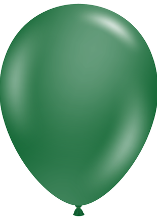 11in Tuftex Metallic Forrest Green 100 Ct - Joker Party Supply