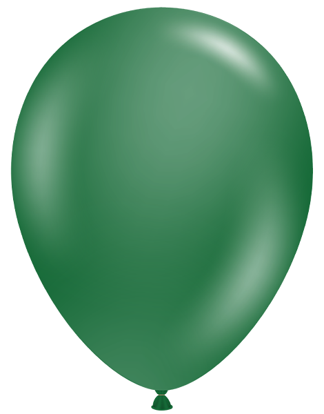11in Tuftex Metallic Forrest Green 100 Ct - Joker Party Supply