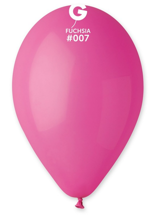 12in Gemar Standard Fuchsia Balloons 50ct #007 - Joker Party Supply