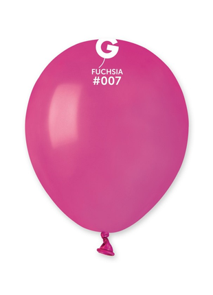 5in Gemar Standard Fuchsia Balloons 100 # 007 - Joker Party Supply