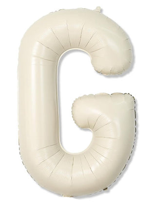 40in Joker Party White Sand Letter G Balloon - Joker Party Supply