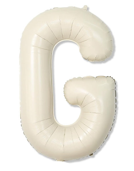 40in Joker Party White Sand Letter G Balloon - Joker Party Supply