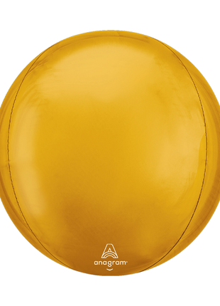 16in Anagram Gold Orbz Balloon - Joker Party Supply