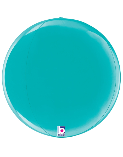 15in Betallic Robin's Egg Blue Globe Balloon - Joker Party Supply