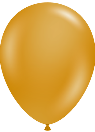 11in Tuftex Metallic Gold 100 Ct - Joker Party Supply