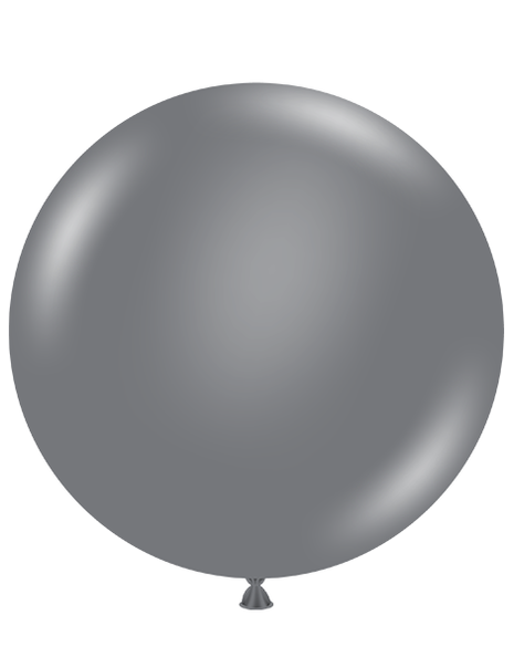 17in Tuftex Gray Smoke  50 Ct - Joker Party Supply