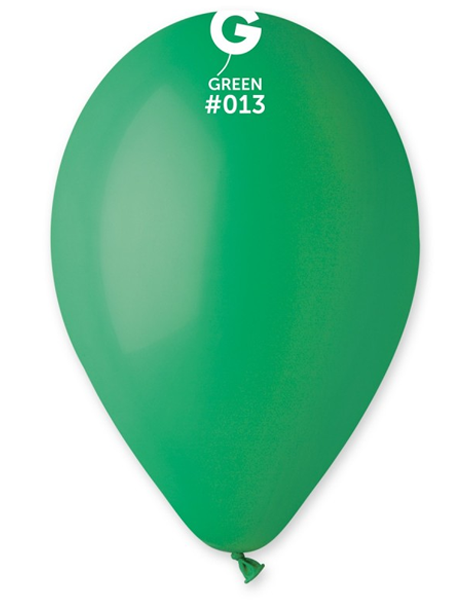 12in Gemar Standard Green Balloons 50ct #012 - Joker Party Supply