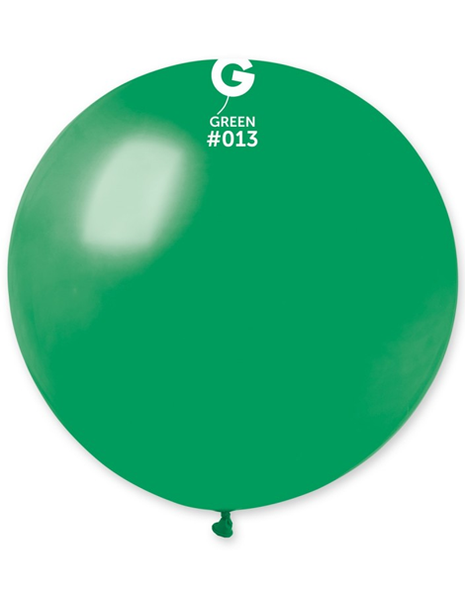 31in Gemar Standard Green Balloon 1ct #012 - Joker Party Supply
