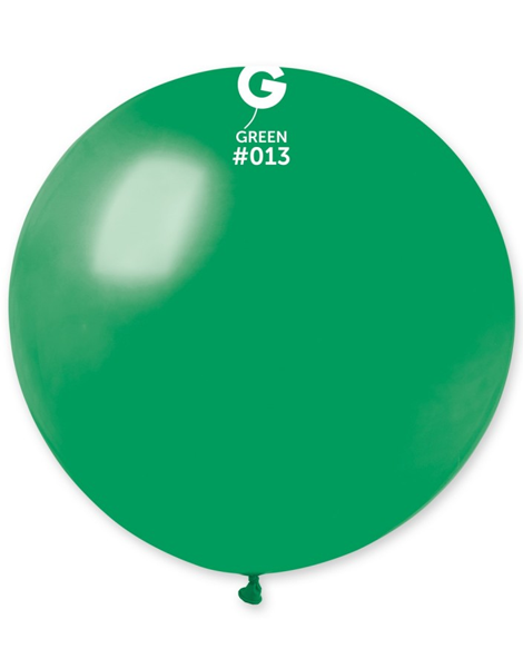 31in Gemar Standard Green Balloon 1ct #012 - Joker Party Supply