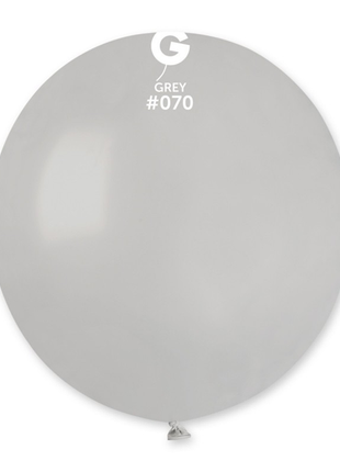 19in Gemar Standard Grey Balloons 25ct #070 - Joker Party Supply