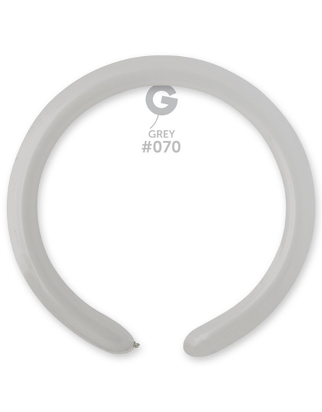 260 Gemar Standard Grey Balloons 50ct #070 - Joker Party Supply