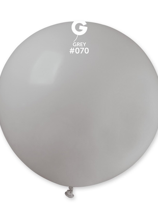31in Gemar Standard Grey Balloon 1ct #070 - Joker Party Supply