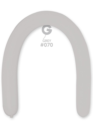 350 Gemar Standard Grey Balloons 50ct #070 - Joker Party Supply