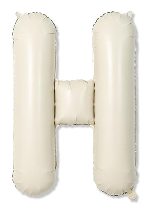 40in Joker Party White Sand Letter H Balloon - Joker Party Supply