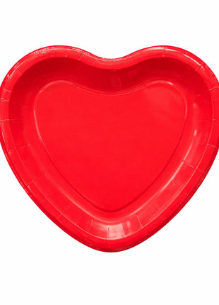 9in Love Heart Shape Plate 8ct