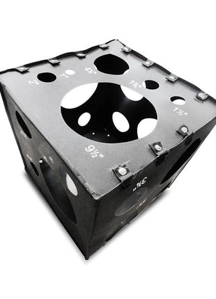 Medidor de caja ultra perforado arcoíris plateado