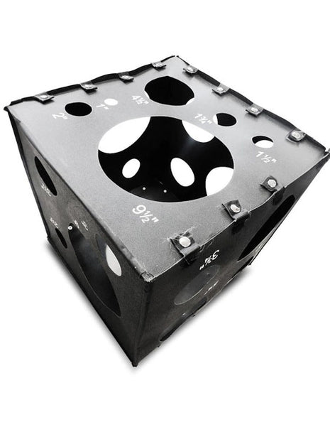 Medidor de caja ultra perforado arcoíris plateado