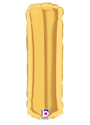 34in Betallic Gold Letter I Megaloons - Joker Party Supply
