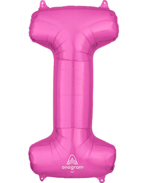 34in Anagram Pink Letter I Balloon - Joker Party Supply