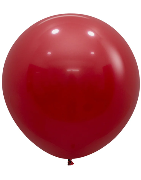 24in Sempertex Deluxe Imperial Red 10ct - Joker Party Supply