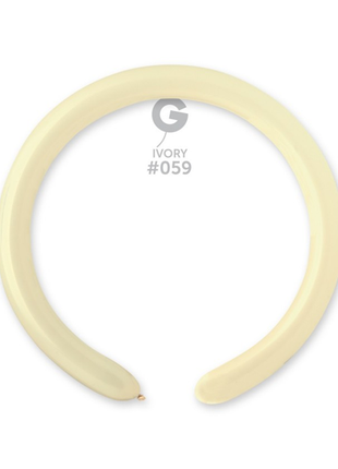 260 Gemar Standard Ivory Balloons 50ct #059 - Joker Party Supply