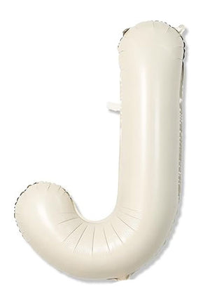 40in Joker Party White Sand Letter J Balloon - Joker Party Supply