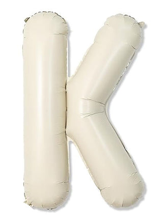 40in Joker Party White Sand Letter K Balloon - Joker Party Supply