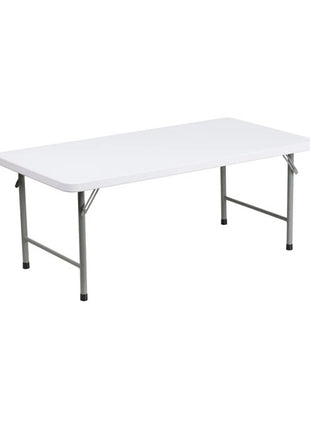 Mesa plegable blanca para niños ACT de 1,2 m (solo para recoger)