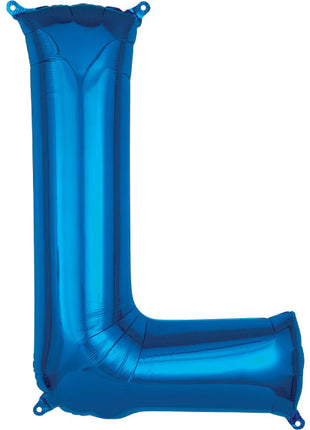 34in Anagram Blue Letter L Balloon - Joker Party Supply