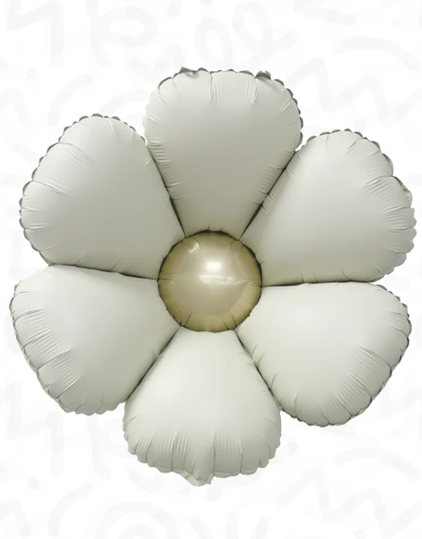 24in DecoChamp Latte Daisy Balloons 2ct - Joker Party Supply