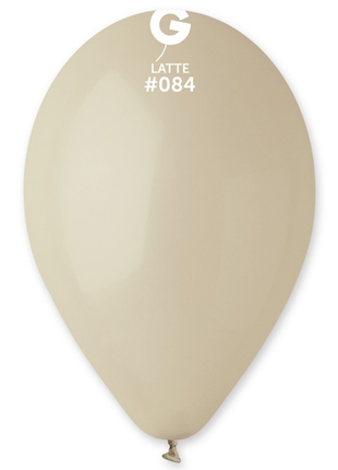 12in Gemar Standard Latte Balloons 50ct #084 - Joker Party Supply