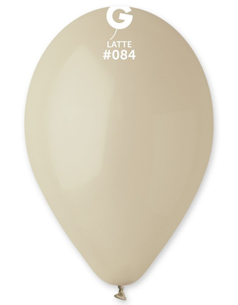12in Gemar Standard Latte Balloons 50ct #084 - Joker Party Supply