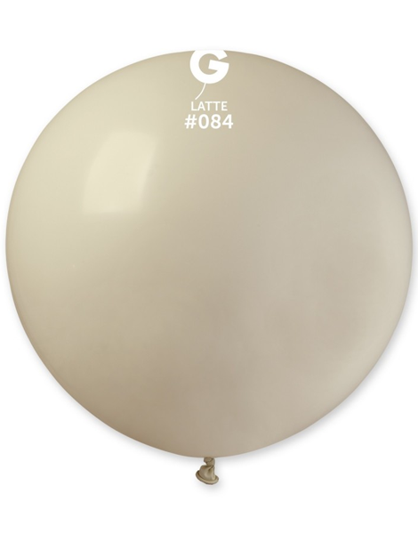 31in Gemar Standard Latte Balloon 1ct #084 - Joker Party Supply