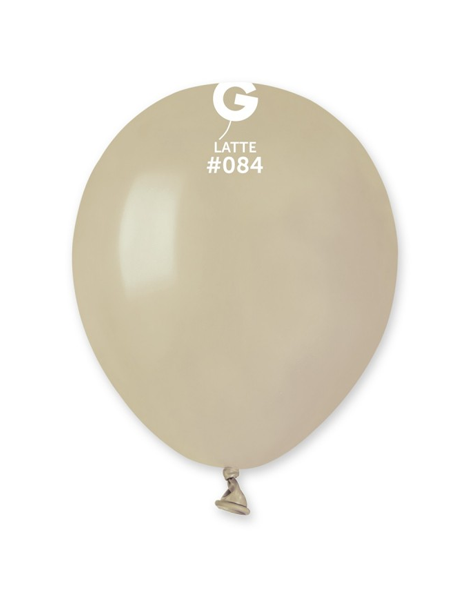 5in Gemar Standard Latte Balloons 100 # 084 - Joker Party Supply