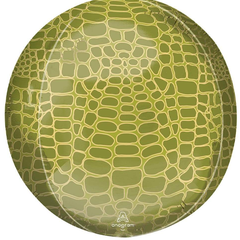 16in Anagram Alligator Print Orbz Balloon - Joker Party Supply