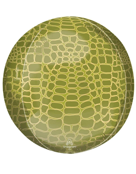 16in Anagram Alligator Print Orbz Balloon - Joker Party Supply