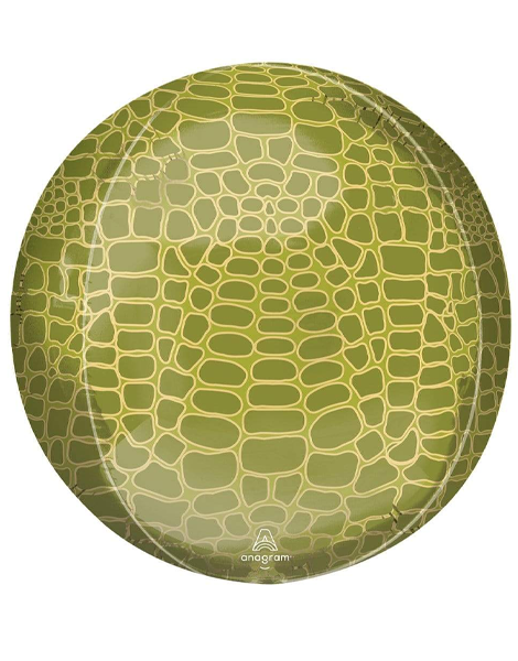 16in Anagram Alligator Print Orbz Balloon - Joker Party Supply