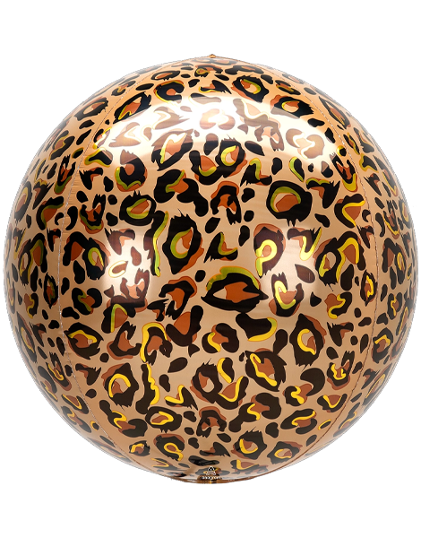 16in Anagram Leopard Print Orbz Balloon - Joker Party Supply