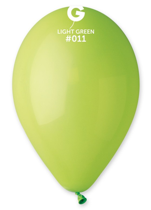12in Gemar Standard Light Green Balloons 50ct #011 - Joker Party Supply