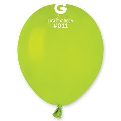 5in Gemar Metallic Light Green Balloons 100ct #067 - Joker Party Supply