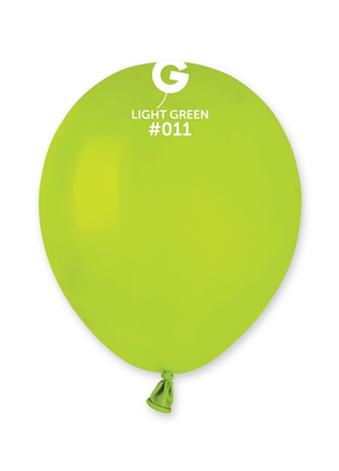 5in Gemar Metallic Light Green Balloons 100ct #067 - Joker Party Supply