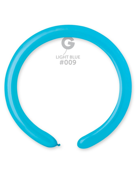 260 Gemar Standard Light Blue Balloons 50ct #009 - Joker Party Supply